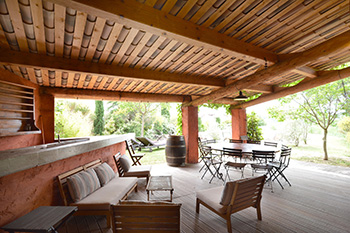 Pool house; Espace détente 
