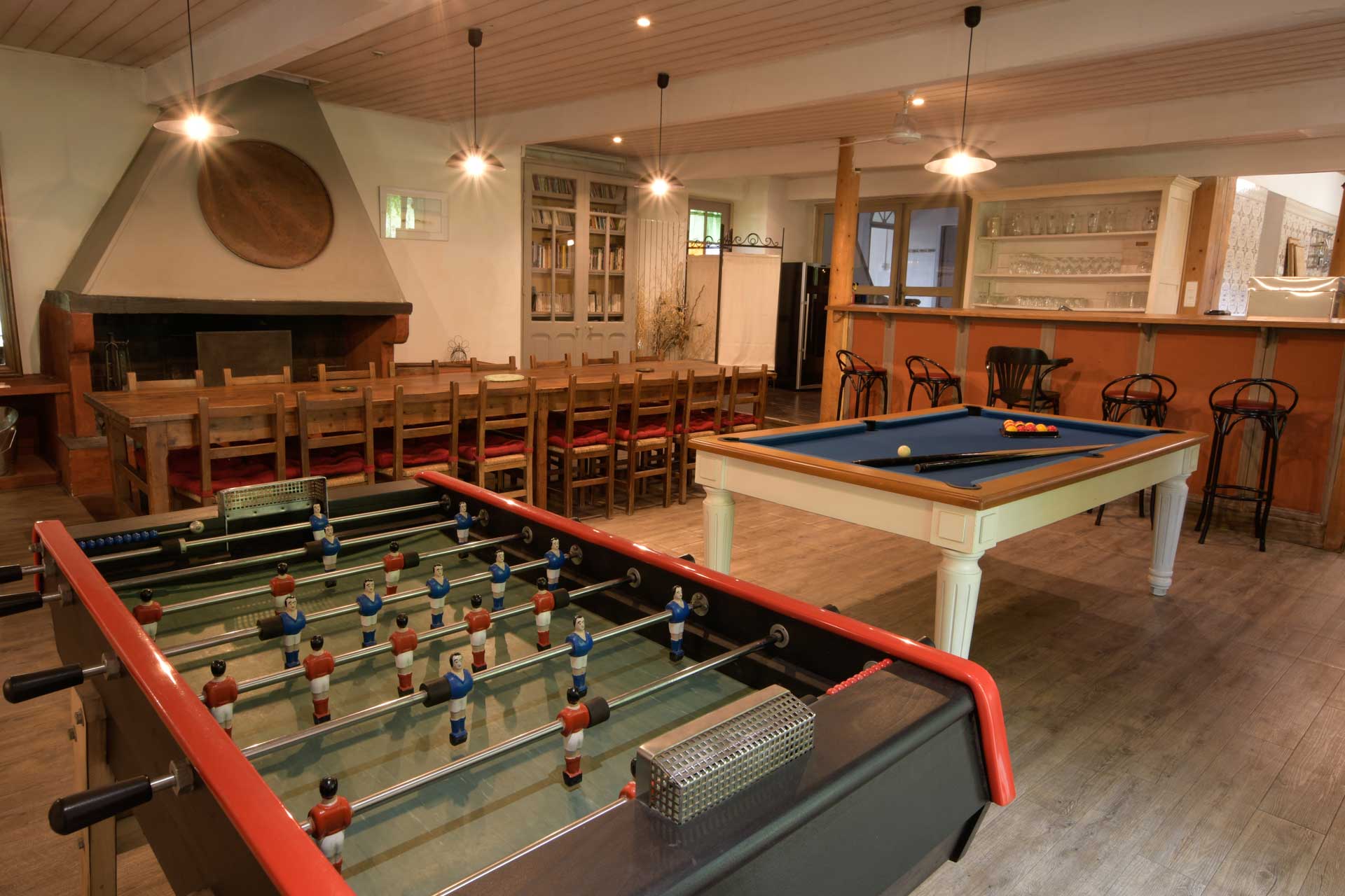 Baby-foot de l'espace jeux