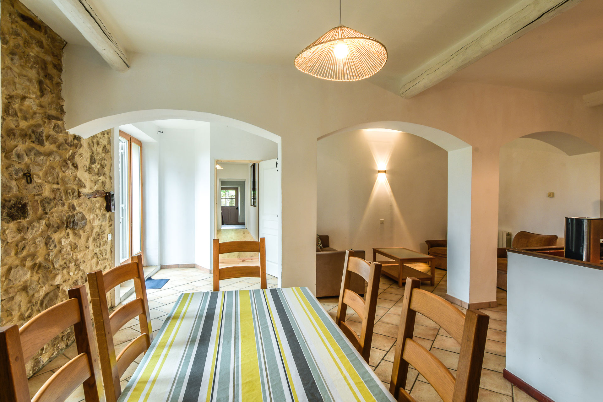 Espace de vie du gîte Luberon