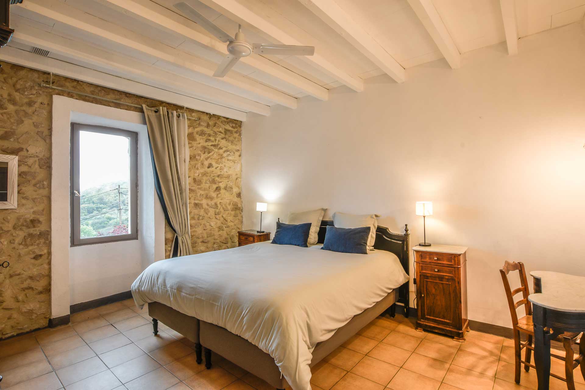 Chambre Sauge, lit double 180x200