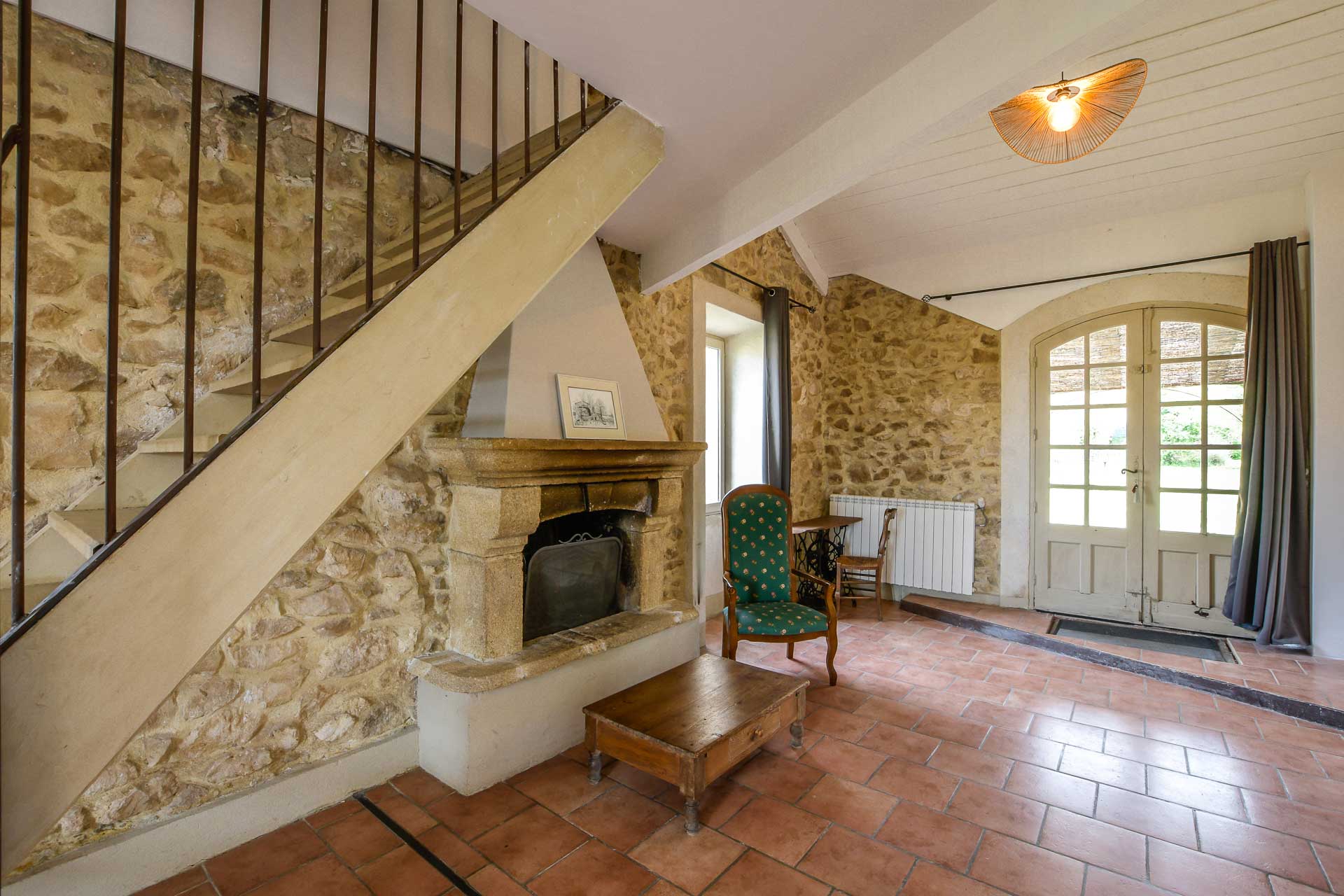 Lit double de la chambre Romarin