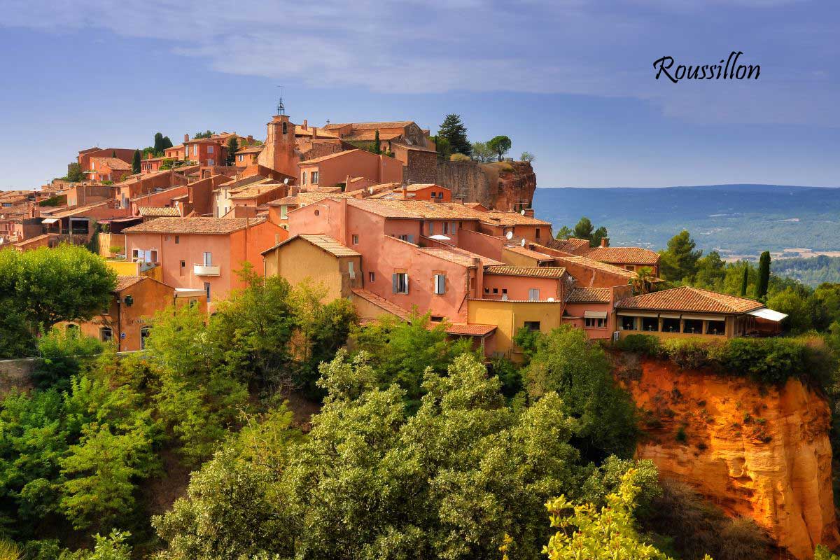 Village de Roussillon et ses ocres